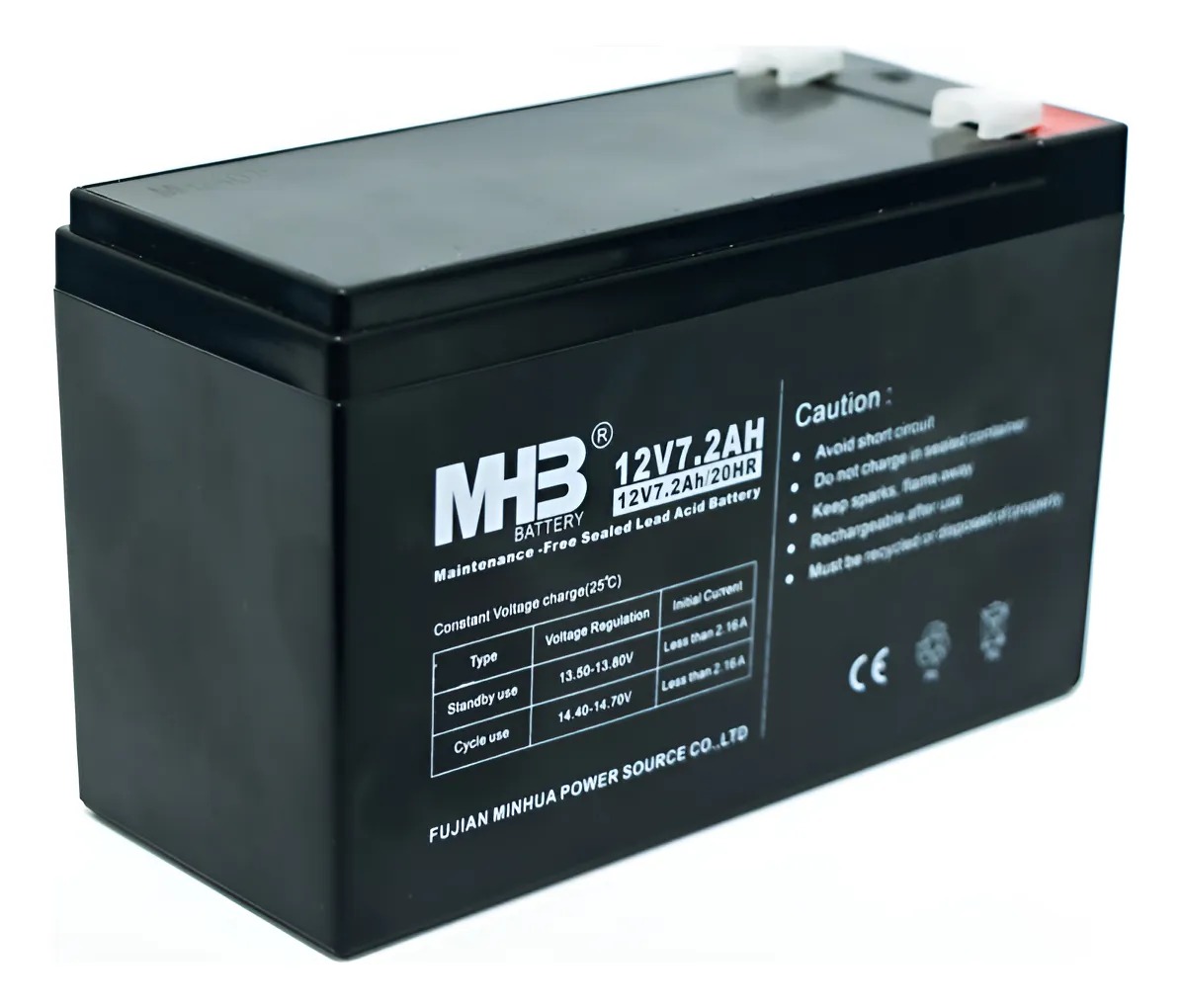 Bateria MHB Vrla 12v 7ah - Para Nobreak