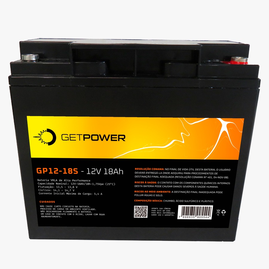 Bateria Estacionária -  Getpower GP 12v-18AH